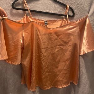 Plus Size Open Shoulder Top